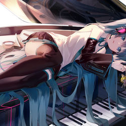 This is a pixiv picture whose title is miku.