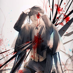 This is a pixiv picture whose title is 彼岸花.