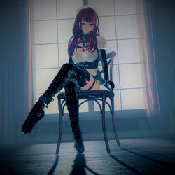 This is a pixiv picture whose title is ボンデージメイド 2.