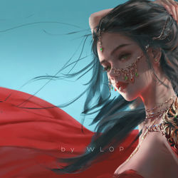 This is a pixiv picture whose title is 风曳.