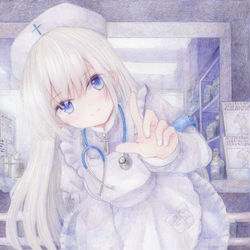 This is a pixiv picture whose title is 痛いの痛いの飛んでいけ～.