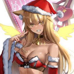 This is a pixiv picture whose title is サンタ鈴鹿.