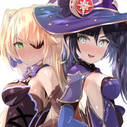 This is a pixiv picture whose title is モナ＆フィッシュル.