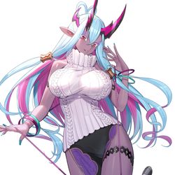 This is a pixiv picture whose title is 伊吹童子.