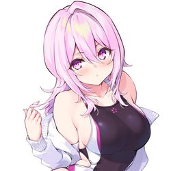 This is a pixiv picture whose title is 競泳水着桜さん.