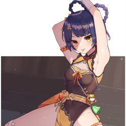 This is a pixiv picture whose title is 香菱ʕ•ﻌ•ʔ🧡.