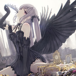 This is a pixiv picture whose title is カラスの集め物.