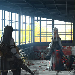 This is a pixiv picture whose title is B站直播示范.