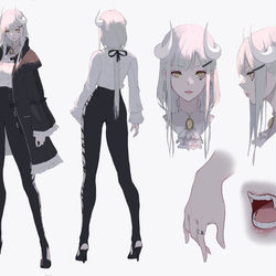 This is a pixiv picture whose title is Caracter sheets.