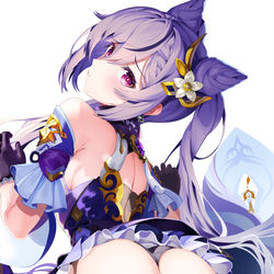 This is a pixiv picture whose title is 刻晴.