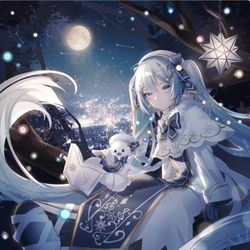 This is a pixiv picture whose title is 雪の夜.