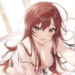 This is a pixiv picture whose title is 朝だよー プロデューサーさん.