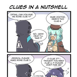 This is a pixiv picture whose title is Getting Clues in a Nutshell.