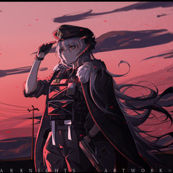 This is a pixiv picture whose title is 赛雷娅-黄昏.