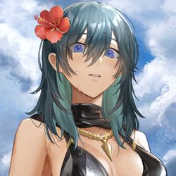 This is a pixiv picture whose title is 常夏.