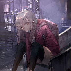 This is a pixiv picture whose title is runaway angel.