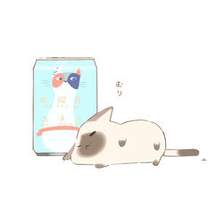 This is a pixiv picture whose title is 月曜日のネコ.