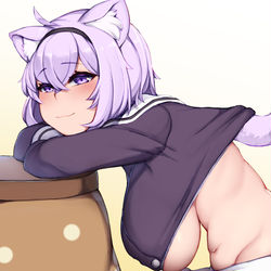 This is a pixiv picture whose title is Nekomata Okayu.