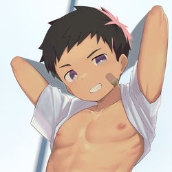 This is a pixiv picture whose title is パンツ見せて.