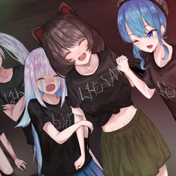This is a pixiv picture whose title is ライブ最高だった.