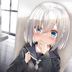 This is a pixiv picture whose title is 後輩に告白した.