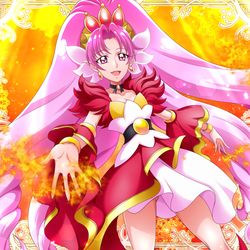This is a pixiv picture whose title is キュアスカーレット.