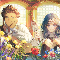This is a pixiv picture whose title is 修道院日记·温室.