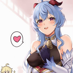 This is a pixiv picture whose title is 甘雨.
