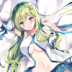 This is a pixiv picture whose title is 早苗さん.
