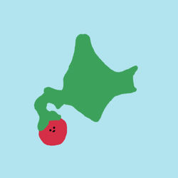 This is a pixiv picture whose title is no.1141 『 北海道の実り方。』.
