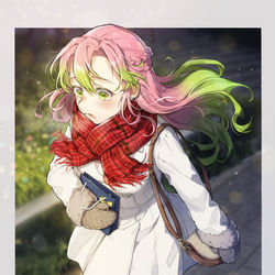 This is a pixiv picture whose title is 急ぐ彼女.