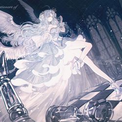 This is a pixiv picture whose title is 水晶西洋棋.