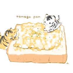 This is a pixiv picture whose title is たまごパン.