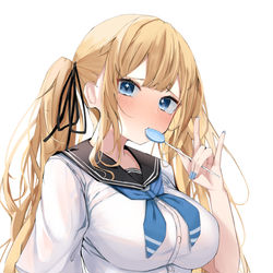 This is a pixiv picture whose title is 金髪ついんてーる.