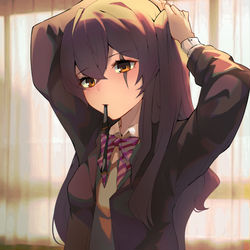 This is a pixiv picture whose title is 制服 ump45.