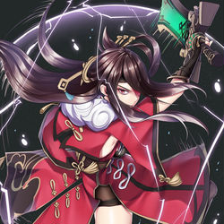 This is a pixiv picture whose title is 原神の北斗(Beidou)好きに届いて欲しいイラスト.