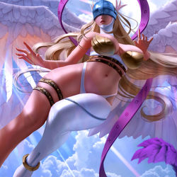 This is a pixiv picture whose title is Angewomon.