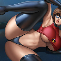 This is a pixiv picture whose title is Mrs. Incredible | Elastigi.