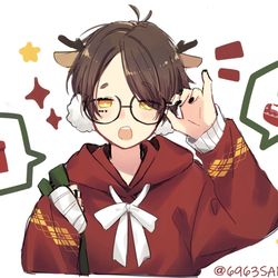 This is a pixiv picture whose title is トナカイ見習い.