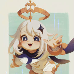 This is a pixiv picture whose title is Paimon.