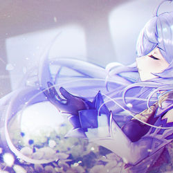 This is a pixiv picture whose title is 甘雨.