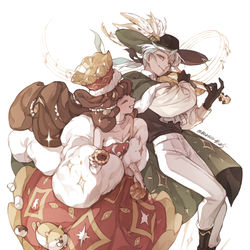 This is a pixiv picture whose title is Love❤💚.
