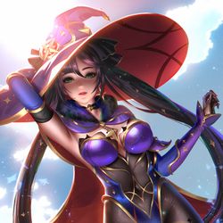 This is a pixiv picture whose title is Mona.