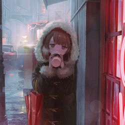 This is a pixiv picture whose title is p.m. 6:17.