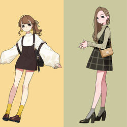 This is a pixiv picture whose title is 秋ファッション.