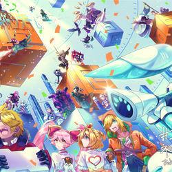 This is a pixiv picture whose title is 『探しものが、見つかるといいですね』.