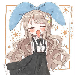 This is a pixiv picture whose title is おっきなリボン.