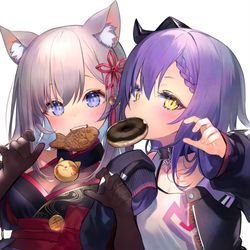 This is a pixiv picture whose title is にゃこちゃんロキちゃん.