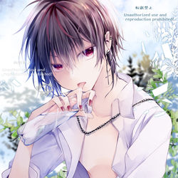 This is a pixiv picture whose title is 水分補給.