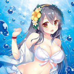 This is a pixiv picture whose title is 水着榛名.